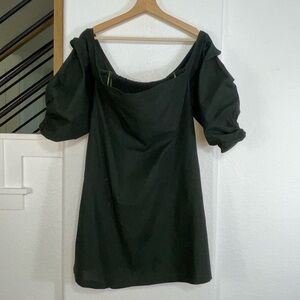 MLM PUuff Sleeve  Off-Shoulder Dress